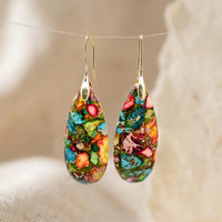 Decisive Jasper Earrings Gold