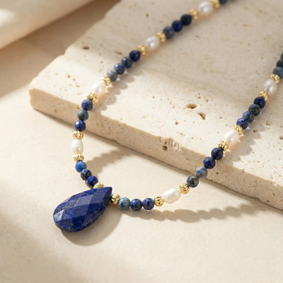 Elysian Drop Necklace Lapis Lazuli