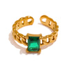 Luminous Linkage Zirconia Ring