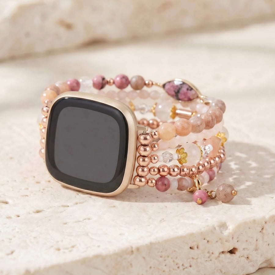 Rose Glow Sunstone Fitbit Watch Band